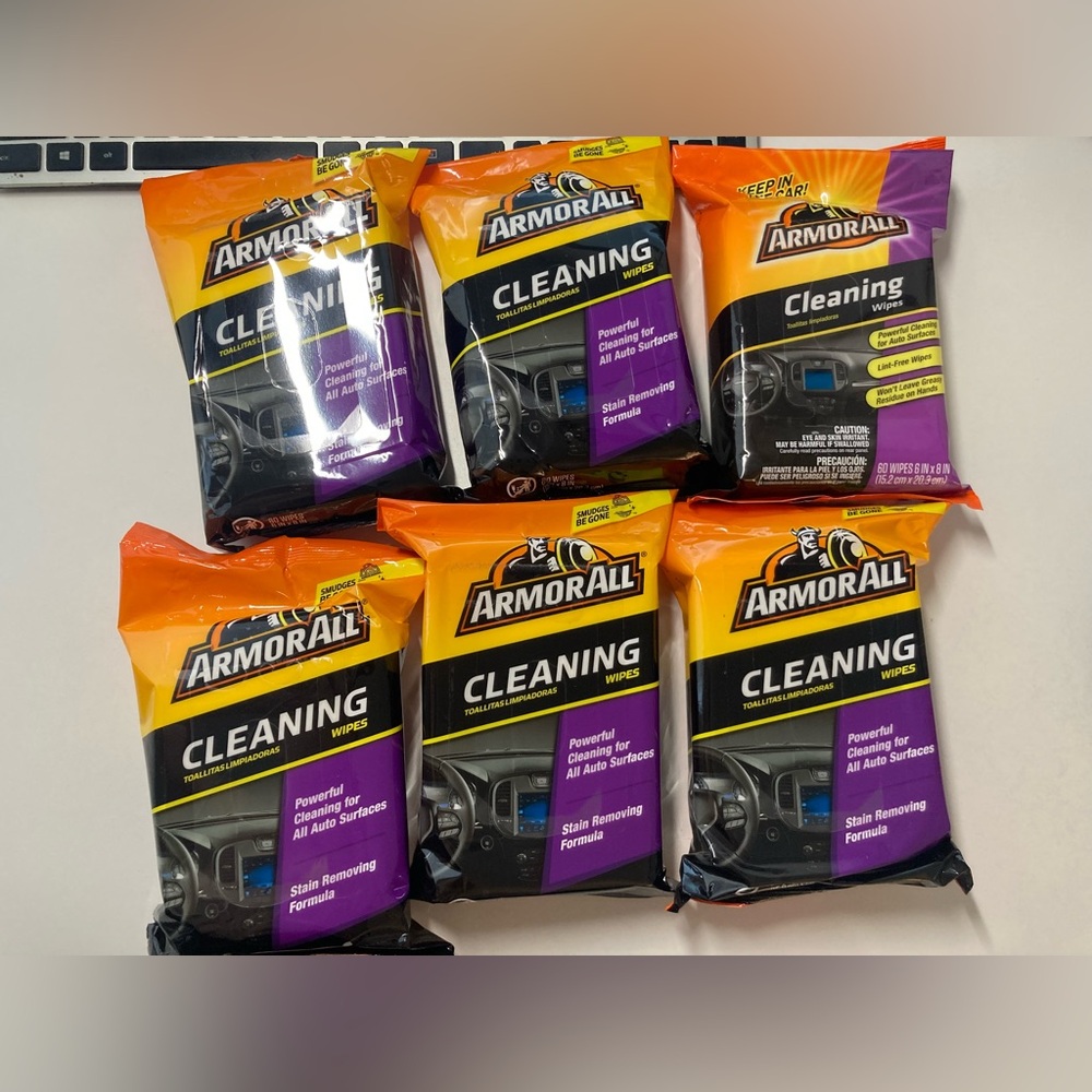 6 x Armor All Interior Car Cleaning Wipes by Armor All, Car Wipes